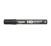 Tracer Heavy Duty Construction Marker 1-3mm, Bullet Point, Black | Bold All-Surface Site Marker for Rough & Dusty Materials - Chisel/Bullet Tip, Permanent Ink for Construction Use