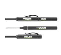 Tracer Long Nib Marker Pens, Marker Pens for Deep Hole Marking with Holster and Built in Trouser/Shirt Clip. Pack of 2