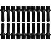 TRACER M12 x 1.5 Wheel Bolts for Mercedes Ball Collar 40 mm Black 20 Pack