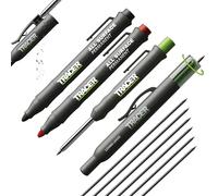 Tracer Construction Marking Kit AMK4 – 4pc Deep-Hole Pencil, ALH1 Leads & 2 Clog-Free Markers