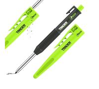 Tracer Pencil 2.0 - Deep Hole Carpenters Pencil with Site Holster - 2.8mm Precision Lead. Work Pencil for Builders, Joiners & Construction Marking