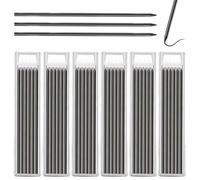 Tracer Pencil Refills, 36Pcs 2.8mm Solid Deep Hole Marker Pica Pencil Carpenters Pencil Refills for Builders, Joiners Pencils Replacement Woodworking Marking Scribe Tool for Construction (Black)