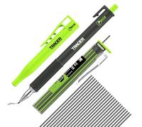 Tracer Precision Pencil 2.0 Kit, Carpenters Pencil 1.3mm, Holster, 24 Leads | Fine-Line Builders Pencil for Accurate Marking - Refillable Work Pencil, Marks Timber, Brick & Metal for Joiners & Trade