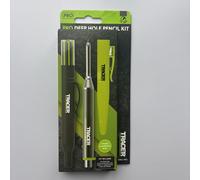 Tracer Pro Series Aluminium Deep Hole Construction Pencil with 6 x Replacement Lead Pack and accompanying Site Holsters. All-in-one Construction Marking Kit