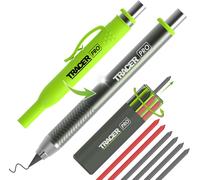 Tracer Pro Series Tough Metal Construction Pencil with 6 x Replacement Lead Pac