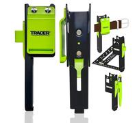 TRACER Set Square and Tape Holder - Speed Square and Tape measure holder with additional slots for Markers and Belt Clip for 2" Belts.