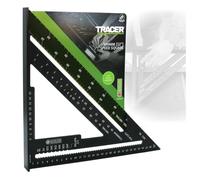 Tracer Speed Square 300mm 12" Rafter & Roofing Square Metric | 12" Rafter & Roofing Square - Hip/Valley Scales, Saw Guide, Scribing | For Carpentry, Roofing & Woodworking