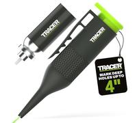 Tracer Trueshot Deep Hole Chalk Marker Kit, 700 Shots, Hi-Vis Green | Includes spare 350-shot canister; one-handed spray, ABS barrel, 100mm reach for drill holes and tight spaces