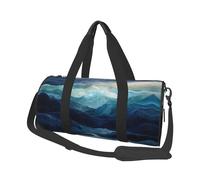 traces of waves Canvas travel bag, large capacity, can be carried on the shoulder