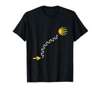 Traces to the Scallop of the Camino de Santiago, T-Shirt