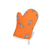 Tracey Cooper - Zebra Lab Oven Mitt, 100% Cotton, Single Oven Glove, Machine Washable