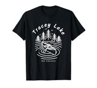 Tracey Lake New Brunswick Canada Value Graphic T-Shirt, Men, Black, M