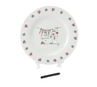 Tracey Russell Mr & Mrs Personalisable Plate & Pen Wedding Gift Set