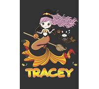 Tracey: Tracey Halloween Beautiful Mermaid Witch, Create An Emotional Moment For Tracey?, Show Tracey You Care With This Personal Custom Gift With Tracey's Very Own Planner Calendar Notebook Journal