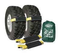 TRACGRABBER Tire Traction Device for Snow, Mud and Sand - For Trucks and Large SUVs, Set of 2 - Easy to Install, Get Unstuck Fast - A Snow Traction Mat or Snow Chain Alternative