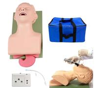 Tracheal Intubation Manikin Simulator Adult Human Head Endotracheal Intubation Model Oral And Airway Managment Trainer With Tube For Science Education Study Teaching Practice