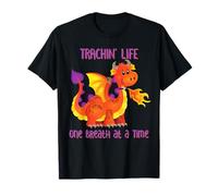 Trachin' Life One Breath at a Time Tracheostomy Awareness T-Shirt
