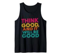 Tracht Gut Think Good and it Will be Good Motivation Chabad Tank Top