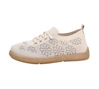Trachten Trainers Women's Flat Casual Shoes Costume Shoes Mesh Breathable Summer Shoes White Bridal Fabric Trainers Comfortable Walking Shoes Sports Elegant Shoes Oktoberfest Outdoor Sports Shoes