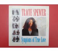 Tracie Spencer - Spencer, Tracie Symptoms Of True Love 7" Capitol CL490 EX/EX 1988 record is mint and unplayed, picture sleeve is slightly creased at opening