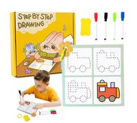 Tracing Book, Pen Control Book for Children Aged 3 to 5 | Toddler Dry Redeemer Activity Book - Education Easy Drawing Card, Preschool Work Book for Pen Control Training