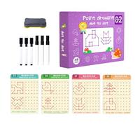 Tracing Book - Preschool Wipe Clean, Pen Control Workbook, Reusable Scribble Painting, Educational Learning Activities, School Supplies Category, Blue Paper for Kindergarten Home