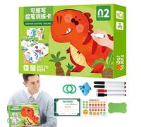 Tracing Books for Baby, Kids Tracing Book,Preschool Activity Reusable Handwriting Practice Book | Educational Learning Toy Number Game Travel PU