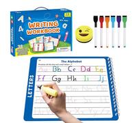 Tracing Books for Kids, Erasable Alphabet Learning Workbooks, Educational Developmental Activities for Preschool Kindergarten Homeschool Travel Entertainment