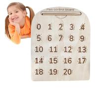 Tracing Card 'Alphabet - Number Tracking Board, Wooden Letters Tracing Sensory Pad, Learn To Write A Track Board For Kids, Kids Classroom Must Be P