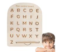 Tracing Card - Wooden Letter Tracing Sensory Pad Alphabet Board | Learn to Write a Tracking Board for Preschool Kids, for Girls 3+ Years, Indispensatur