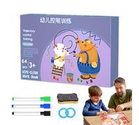 Tracing Cards For Kids - Reusable Pen Grip Exercise Educational | Sensomotor Learning Toys for Writing - for Home, Kindergarten, Game, Educational Interaction and Birthday Party