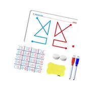Tracing Drawing Board Set for Early Learners with Practice Cards, 2 Pens, Wipe Sponge and Guided Line Work Preschool Tracing Board Drawing Practice Line Set Wipe Clean Writing Guided