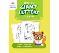 Tracing Giant Letters For Kids Ages 2-4: A Fun Way to Learn Handwriting and Pen Control | Line Tracing, Letters, Shapes, Numbers 1-10 for Preschoolers & Toddlers (Tracing Books Fun For Kids)