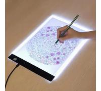 Tracing Light Box LED Light Pad 3 Level Brightness Adjustable USB Power Copy Board for Tatoo,Trace, Drawing,Animation, Sketching,Diamond Painting(A5)