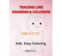 TRACING LINE DRAWING & COLORING: Kids Easy Coloring