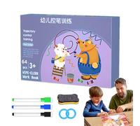 Tracing Practice Cards - Reusable Pen Control Educational,Kids Writing Cards Handwriting Toys | for Boys Girls Home School Kindergarten Play Education
