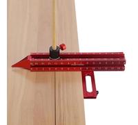 Tracing Tool - 4 Sides Precision Ruler Measuring Instrument Guide With Magnetic Base | Multi-directional Marking Meter Useful As Auxiliary Tool To Improve Accuracy