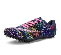 Track and Field Spike Shoes Running Sprint Shoes Spikes Sports Shoes Breathable Lightweight Professional Athletic Shoes for Men Women Children