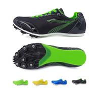 Track and Field Spikes Shoes, Racing Jumping Sprint Running Sneakers, Sprinting Spikes Running Spikes Breathable, Spikes Unisex Running for Mens Women Youth Boys Athletics(Black,5.5 UK)
