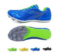 Track and Field Spikes Shoes, Racing Jumping Sprint Running Sneakers, Sprinting Spikes Running Spikes Breathable, Spikes Unisex Running for Mens Women Youth Boys Athletics(Blue,4.5 UK)