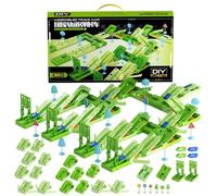 Track Car Toys, Interactive Flexible DIY Puzzle Vehicle Playset, Cool Fun