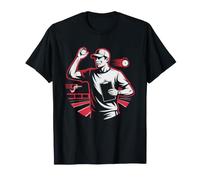 Track Coach Relay Baton Passing Sport Athletic Silhouette T-Shirt