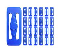 Track Component Parts, 25 Piece Blue Connectors, 2.56x0.98 Inches Sturdy Design, Polycarbonate Base Stable Balance, Play Utility Clips Gadget, Home Accessories for Kids Racing Ramp Outdoor and Travels