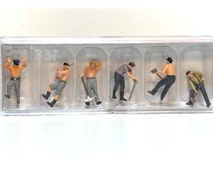 Track Construction Worker 10813 - Era II / III By Preiser - New In OVP
