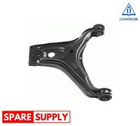 TRACK CONTROL ARM FOR AUDI 80 LEMFÖRDER 22783 01 FITS FRONT AXLE, LOWER, LEFT