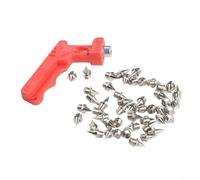 Track Field Competition Spike Set Includes 48PCS of Steel Needles at a Length of 6 4mm (silver)