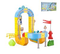 Track Fusion Train Set for Kids, 3D Cube Trackle System, Gear Rail Cube, Trackfusion Train Toy for Boys & Girls 69 Track