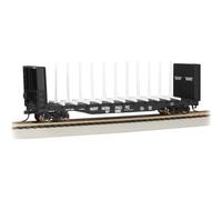 Track HO - Bachmann 52 inch centre beam bulkhead flat car Northern Pacific