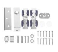 Track Roller for Wood Sliding Door, Sturdy Silver Zinc Alloy | Noise Free Movement, Stable Load Bearing, Roller Stopper, for Hanging Door Track Systems