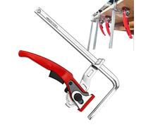 Track Saw Clamps - Reinforced Metal Securing System, Linear Guide Retention Support, Torque Balanced Fastening Capability, Accurate Cutting Stability Enhancement | for Professional Woodworking Structu